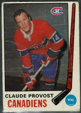 1969-70 O-Pee-Chee Claude Provost #167 Montreal Canadiens Raw (VG)