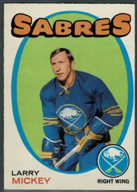 1971-72 O-Pee-Chee Larry Mickey #167 Buffalo Sabres