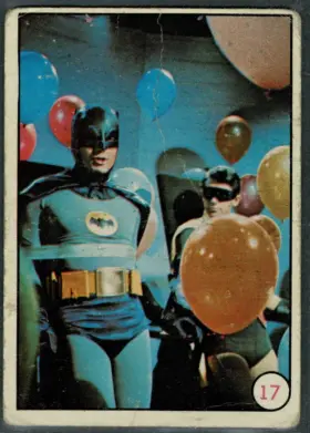 1966 O-Pee-Chee Batman Bat Laffs Batman Robin #17 Balloon Party Balloons Photo