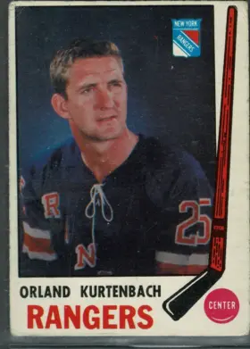 1968-69 O-Pee-Chee Orland Kurtenbach #170 New York Rangers Raw (EX 5)