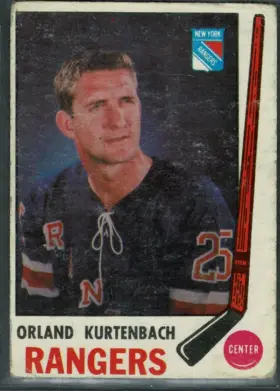 1968-69 O-Pee-Chee Orland Kurtenbach #170 New York Rangers Raw (VG 3)