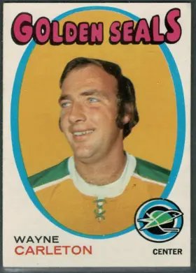 1971 O-Pee-Chee Wayne Carleton #178 California Golden Seals Hockey Card