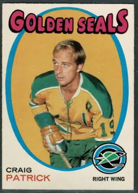 1971-72 O-Pee-Chee Craig Patrick #184 Rookie Card RC California Golden Seals