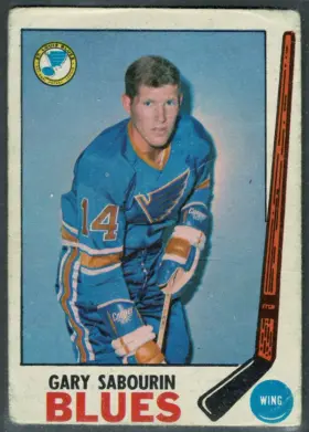 1969-70 O-Pee-Chee Gary Sabourin #19 St. Louis Blues Raw (EX)