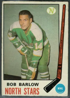 1969-70 O-Pee-Chee Bob Barlow #196 Rookie Card Minnesota North Stars VG-EX 4