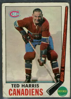 1969 O-Pee-Chee Ted Harris #2 Montreal Canadiens Defense