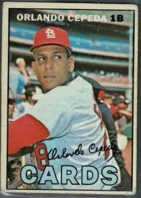1967 O-Pee-Chee Orlando Cepeda #20 St. Louis Cardinals Hall of Fame