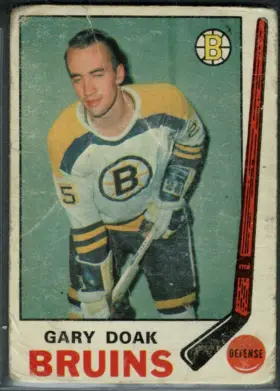 1969-70 O-Pee-Chee Gary Doak #202 Boston Bruins Defenseman Hockey Card Raw EX-MT 6