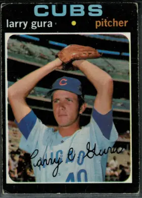 1971 O-Pee-Chee Larry Gura Rookie Card #203 Chicago Cubs