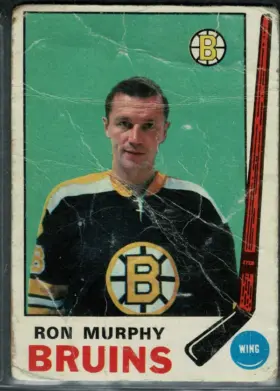 1969-70 O-Pee-Chee Ron Murphy #204 Boston Bruins Left Wing Hockey Card Raw EX-MT 6