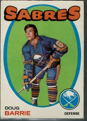 1971-72 O-Pee-Chee Doug Barrie #22 Buffalo Sabres