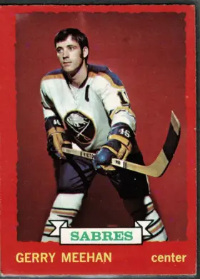 1973-74 O-Pee-Chee Gerry Meehan #22 Dark Back Sabres Captain