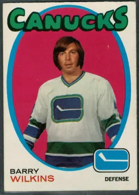 1971-72 O-Pee-Chee Barry Wilkins #230 Vancouver Canucks