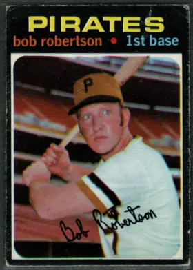 1971 O-Pee-Chee Bob Robertson #255 Pittsburgh Pirates