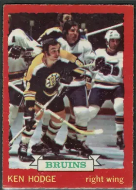 1973-74 O-Pee-Chee Ken Hodge #26 Light Back Boston Bruins
