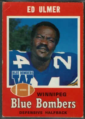 1971 O-Pee-Chee Ed Ulmer #28 2nd Year Card Winnipeg Blue Bombers