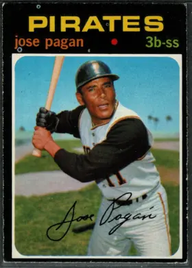 1971 O-Pee-Chee Jose Pagan #282 Pittsburgh Pirates