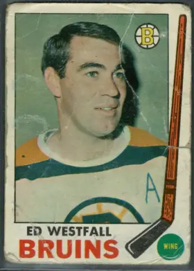 1969-70 O-Pee-Chee Ed Westfall #29 Boston Bruins Wing Hockey Card Raw EX-MT 6