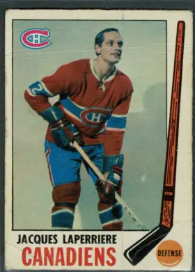 1969 O-Pee-Chee Jacques Laperriere #3 Montreal Canadiens Defense