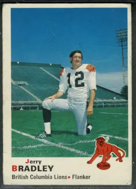 1970 O-Pee-Chee Jerry Bradley #30 British Columbia Lions VG 3