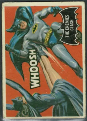 1966 O-Pee-Chee Batman The Enemies Clash #33 Black Bat Series
