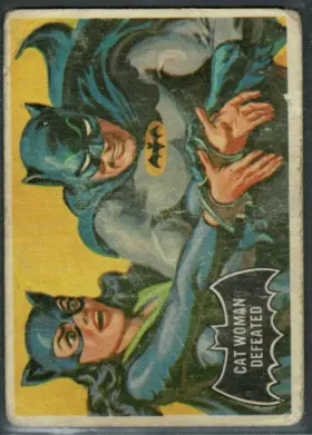 1966 O-Pee-Chee Batman Cat Woman Defeated #35 Black Bat Series