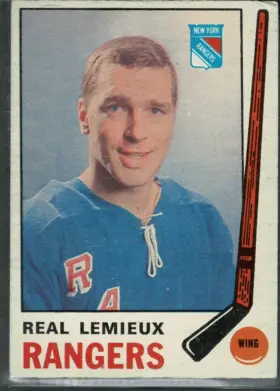1968-69 O-Pee-Chee Real Lemieux #36 Rookie Los Angeles Kings Raw (EX 5)