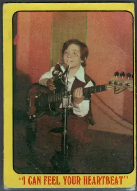 1971 O-Pee-Chee Partridge Family #37 "I Can Feel Your Heartbeat" Song Hits Back Yellow Series 1