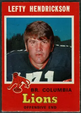 38 Lefty Hendrickson 1971 O Pee Chee from Front 1