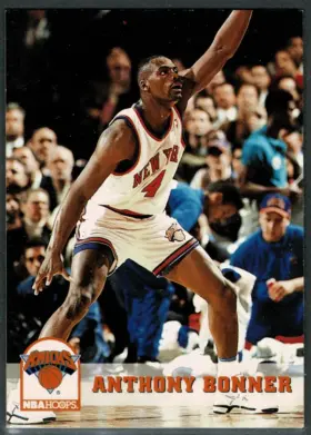 1993 NBA Hoops Anthony Bonner #381 Base New York Knicks