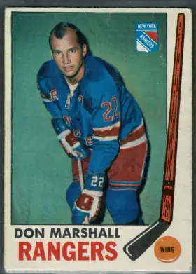1969 O-Pee-Chee Don Marshall #39 Mr Consistency New York Rangers