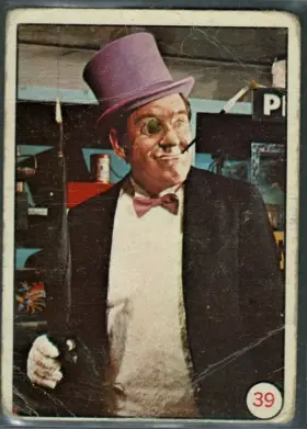 1966 O-Pee-Chee Batman Bat Laffs The Penguin #39 Burgess Meredith Villain Photo