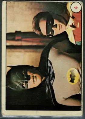 1966 O-Pee-Chee Batman Bat Laffs Batman and Robin #4 Adam West Burt Ward Duo Photo