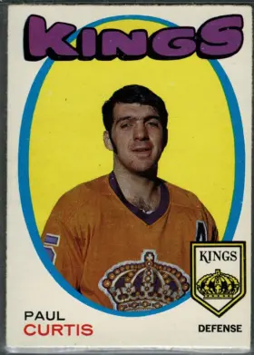 1971-72 O-Pee-Chee Paul Curtis #4 Los Angeles Kings Hockey Card