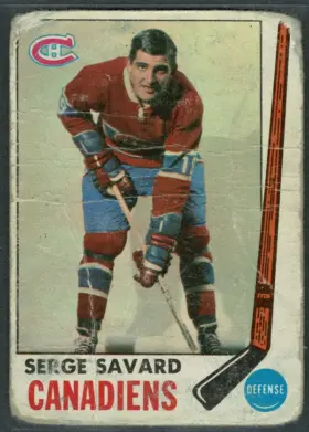 4 Serge Savard Rookie Card 1969 O Pee from Chee Front