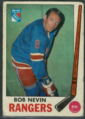 1968-69 O-Pee-Chee Bob Nevin #40 New York Rangers Raw (VG 3)