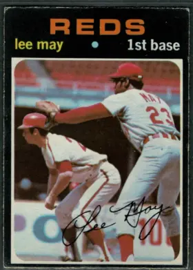 1971 O-Pee-Chee Lee May #40 Cincinnati Reds