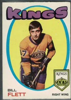 1972 O-Pee-Chee Bill Flett #47 Los Angeles Kings Hockey Card