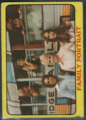 1971 O-Pee-Chee Partridge Family #47 "Family Portrait" Puzzle Back Yellow Series 1
