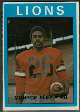 1972 O-Pee-Chee Monroe Eley #48 BC Lions Running Back