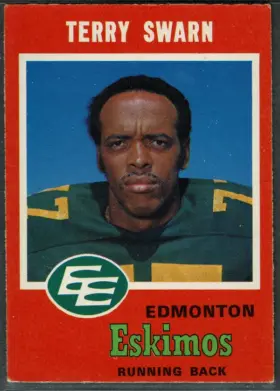 1971 O-Pee-Chee Terry Swarn #48 Edmonton Eskimos