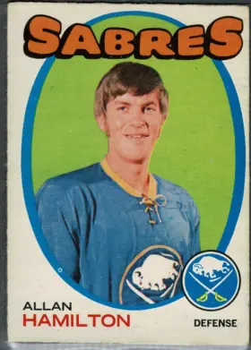 1971-72 O-Pee-Chee Allan Hamilton #49 Buffalo Sabres