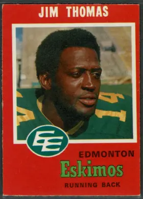 1971 O-Pee-Chee Jim Thomas #49 Edmonton Eskimos