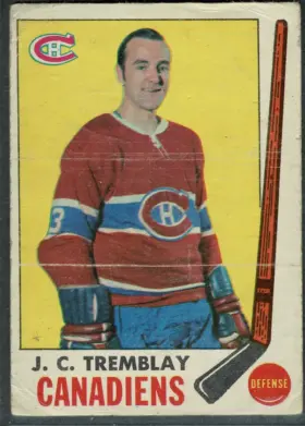 1969 O-Pee-Chee J.C. Tremblay #5 Montreal Canadiens Defense