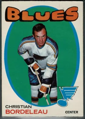 1971-72 O-Pee-Chee Christian Bordeleau #51 Rookie Card St. Louis Blues