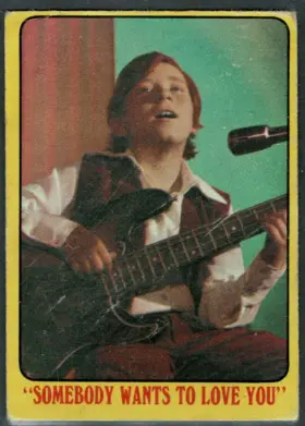 1971 O-Pee-Chee Partridge Family #51 "Somebody Wants to Love You" Song Hits Back Yellow Series 1
