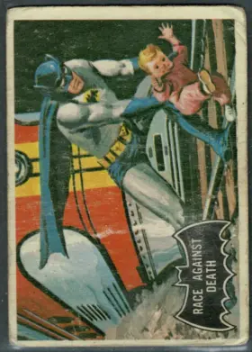 1966 O-Pee-Chee Batman Race Against Death #53 Black Bat Series