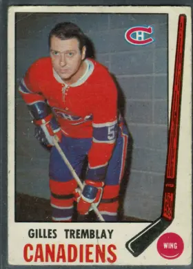 1969 O-Pee-Chee Gilles Tremblay #53 Montreal Canadiens Wing