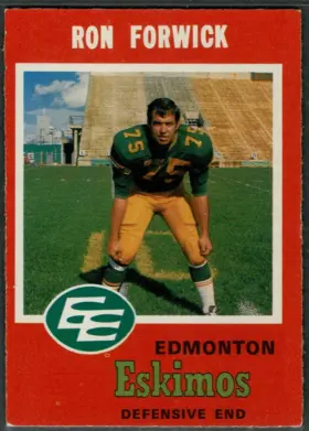 1971 O-Pee-Chee Ron Forwick #56 Edmonton Eskimos