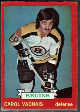 1973-74 O-Pee-Chee Carol Vadnais #58 Boston Bruins